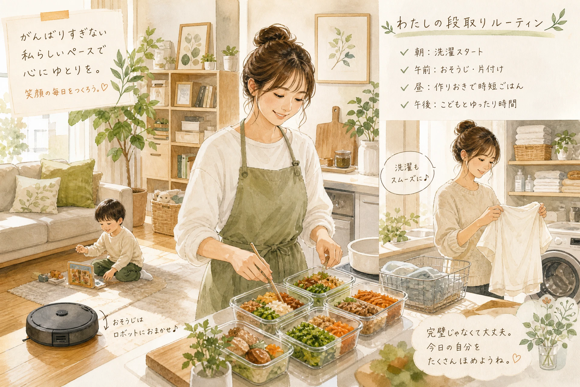 シングルマザーの時短家事・生活の工夫