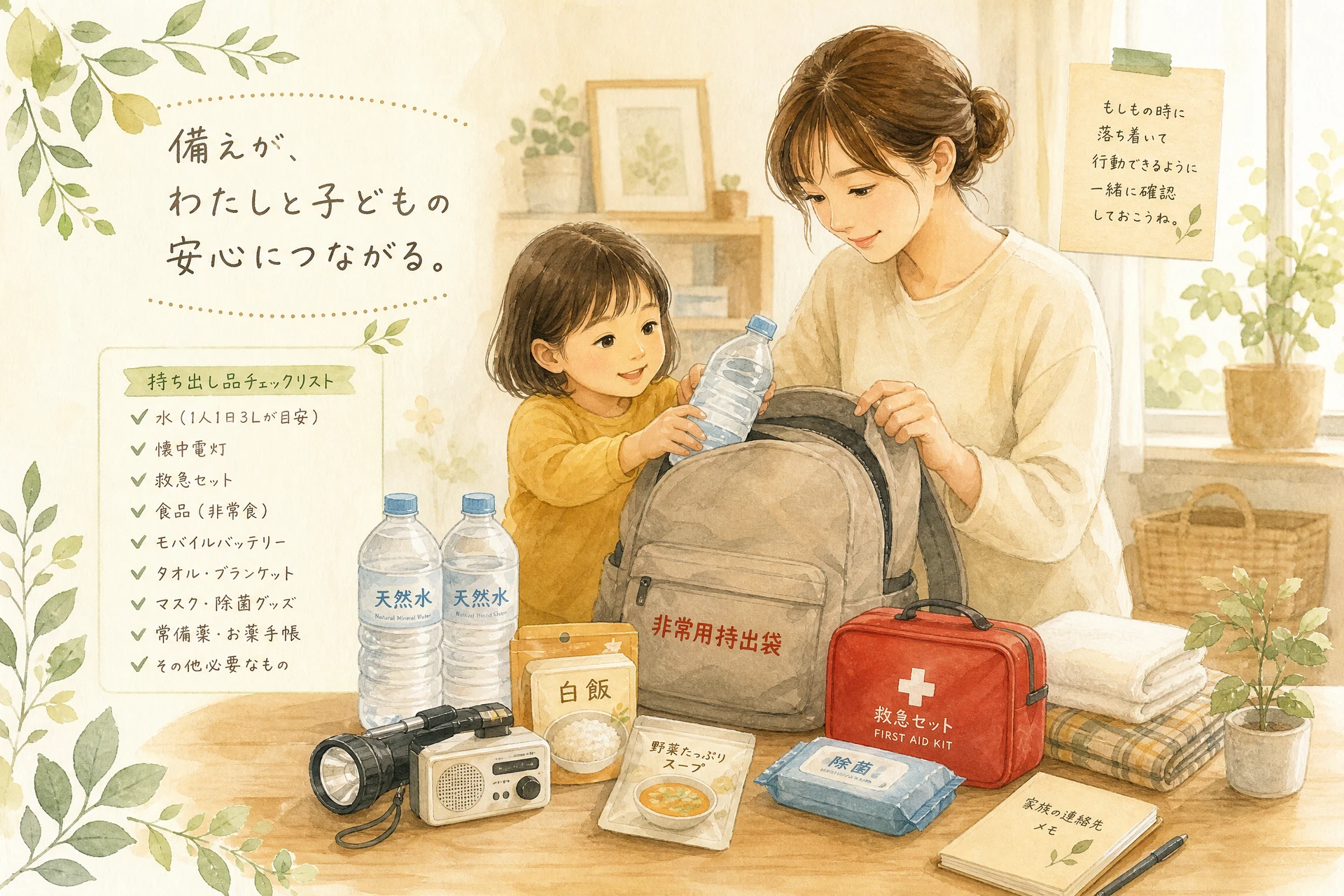 ひとり親の災害への備え